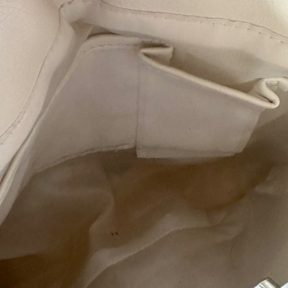 Apt 9 Y2K White Handbag Shoulder Bag Zippers 3 Compartments Slouchy Hobo - Picture 8 of 9